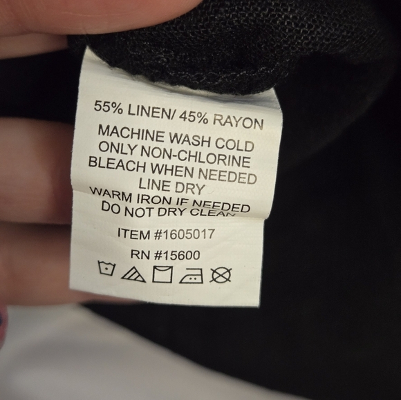 Briggs Linen Blend V-Neck Dress with Pockets | Size Med - Picture 7 of 11